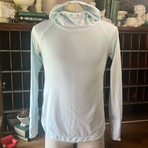 Athleta Pullover Hoodie Light Blue Women’s Size Small Long Sleeve Athletic